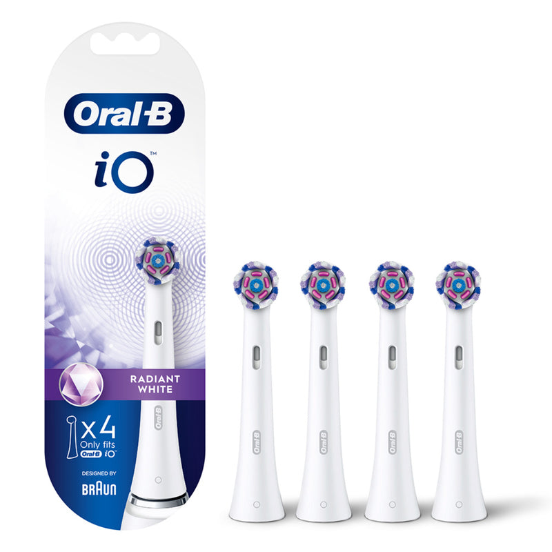Oral-B iO Radiant White Brush Head (White) 4pcs