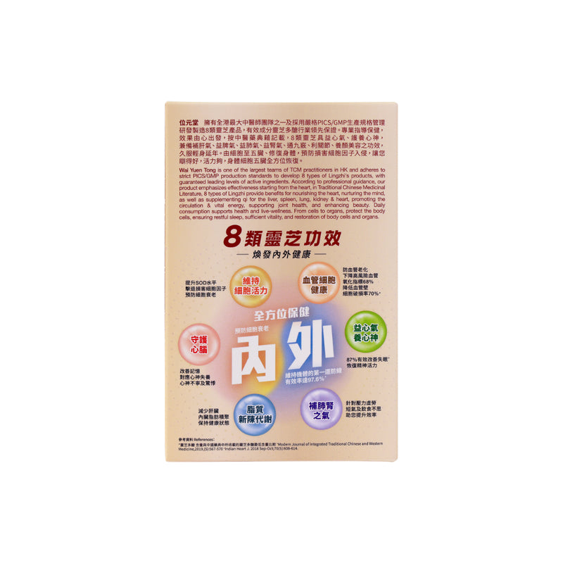 Wai Yuen Tong Premium Ganoderma Eight Plus 60pcs