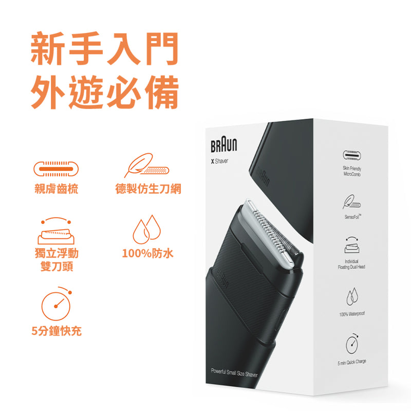 Braun Mini M2012 Shaver (Black) 1pc