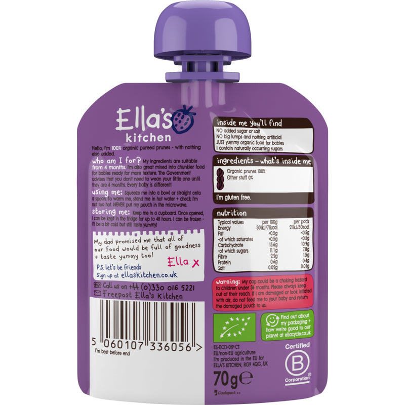 Ella's Kitchen Prunes 4 Month+ 70g