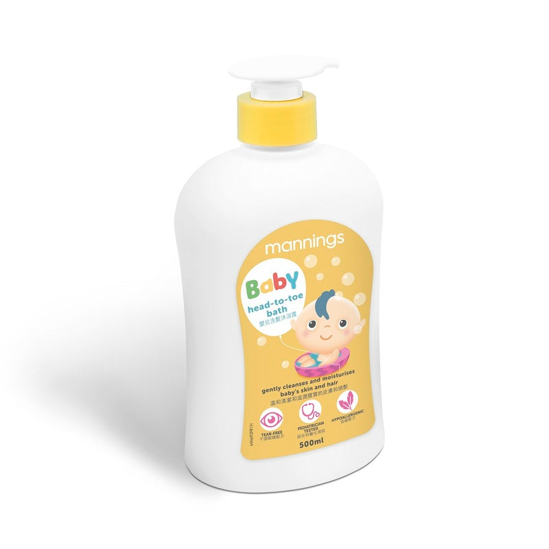 Mannings Baby Head-to-toe Bath 500ml