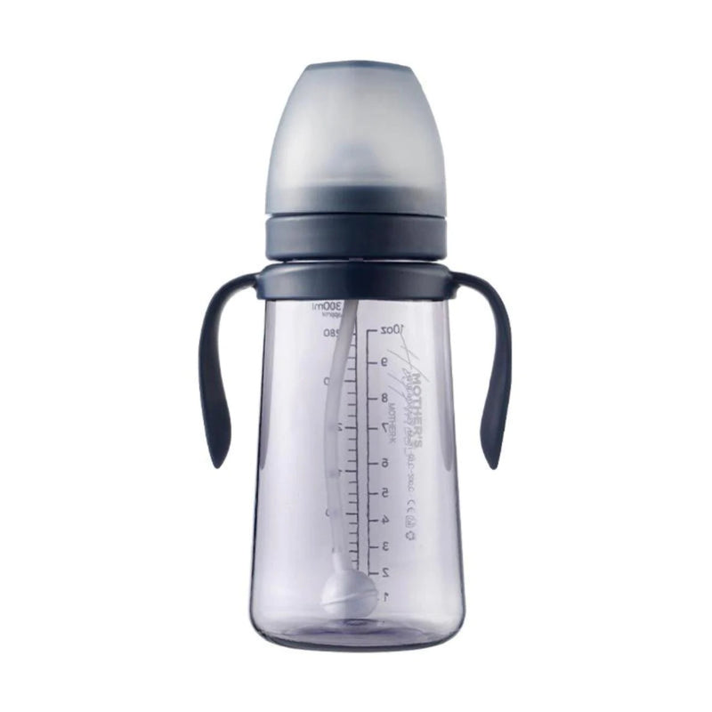 Mother-K PPSU Weighted Straw Bottle (Navy) 300ml