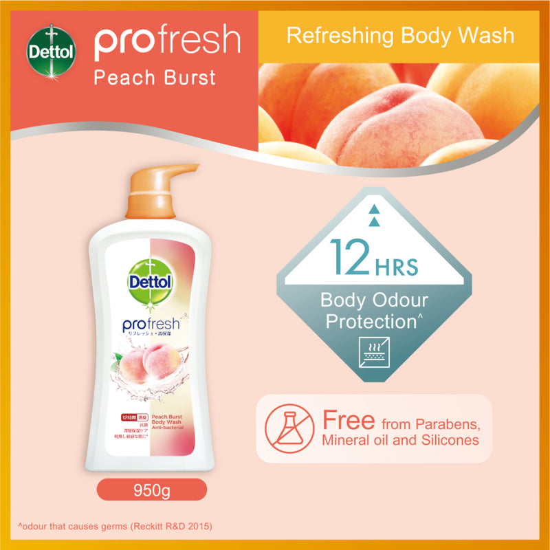 Dettol SG Profresh Peach 950g