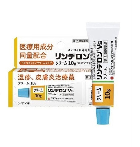 Japan Shionogi Healthcare Rinderon Vs Cream ointment for itching and swelling, urticaria, dermatitis, itching, moisturizing and anti-itching Vs eczema plaster 10g