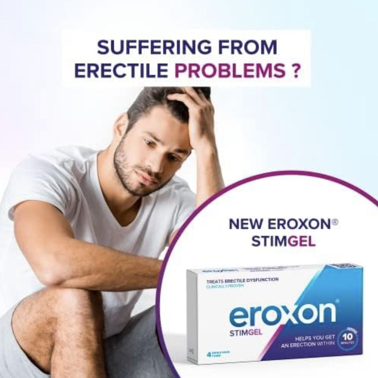 British Eroxon topical gel MED3000 2g/piece  4 pieces/box 男士外用凝胶2g/支 4支/盒