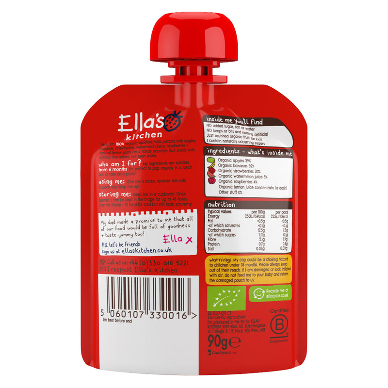 Ella's Kitchen The Red One Smoothie 90g x 5 Packs