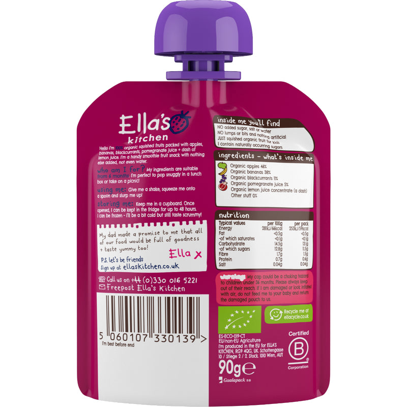 Ella's Kitchen The Purple One Smoothie 90g x 5 Packs