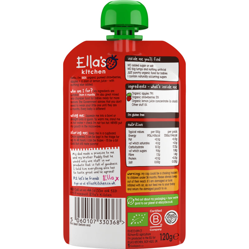 Ella's Kitchen Strawberries and Apples 120g