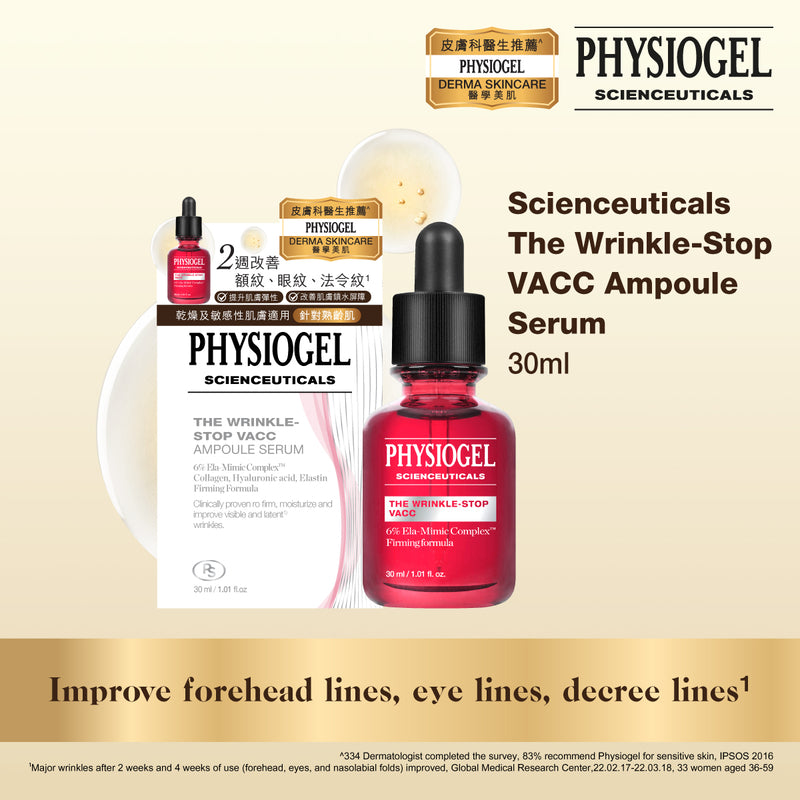 Physiogel Scienceuticals The Wrinkle-Stop VACC Ampoule Serum 30ml