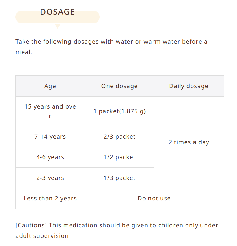 Japan Tsumura-Kampo Shosaikoto Extract Granules 20 packs/box Colds, fever, loss of appetite, gastrointestinal discomfort, nausea, and fatigue