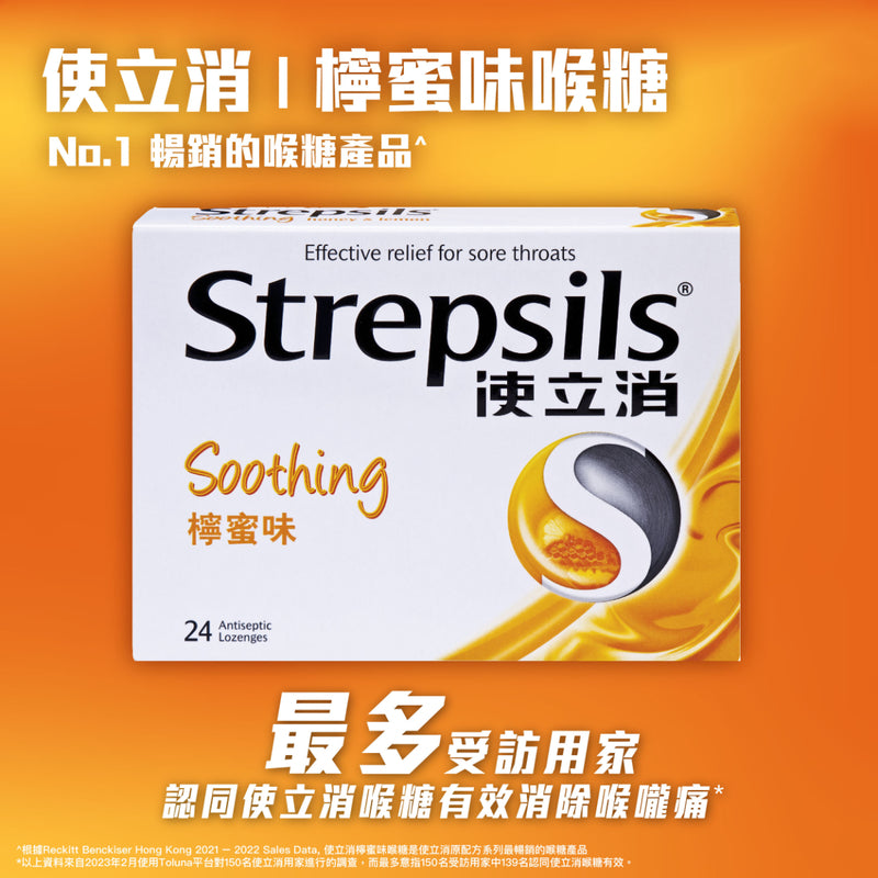 Strepsils Honey & Lemon Lozenge 24pcs