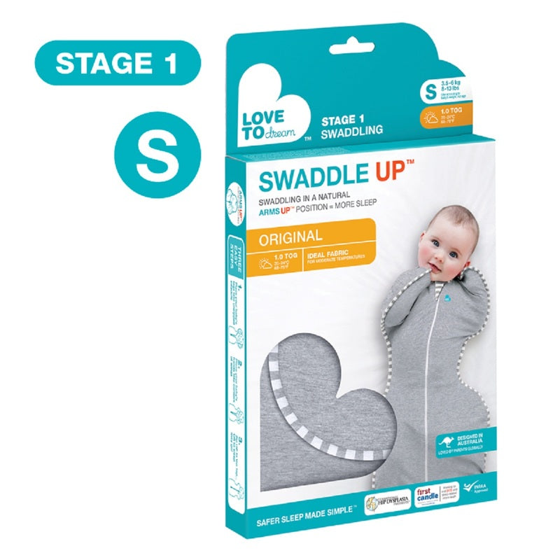 Love To Dream Swaddle Up Original (Stage 1) Grey S Size (Random Delivery) 1pc