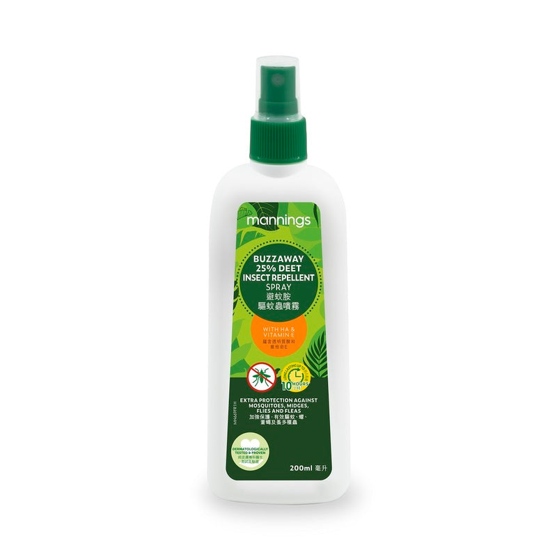 Mannings BuzzAway 25% DEET Insect Repellent Spray 200ml
