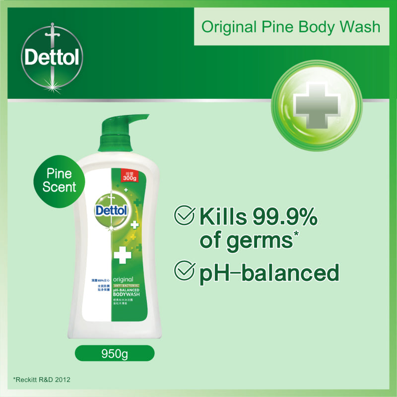 Dettol Pine Antibacterial ph-Balanced Body Wash 950g