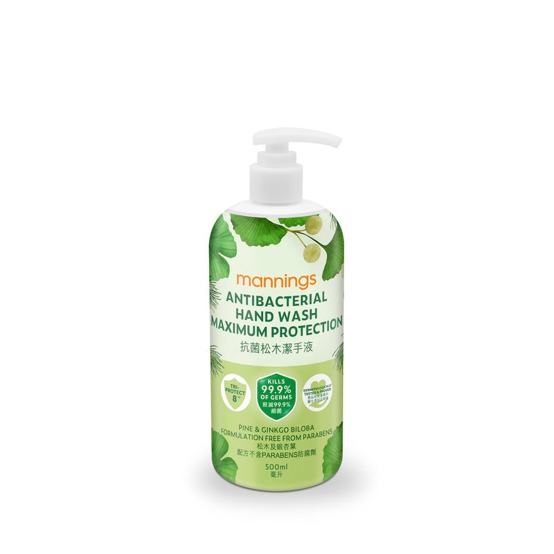 Mannings Antibacterial Hand Wash Maximum Protection 500ml