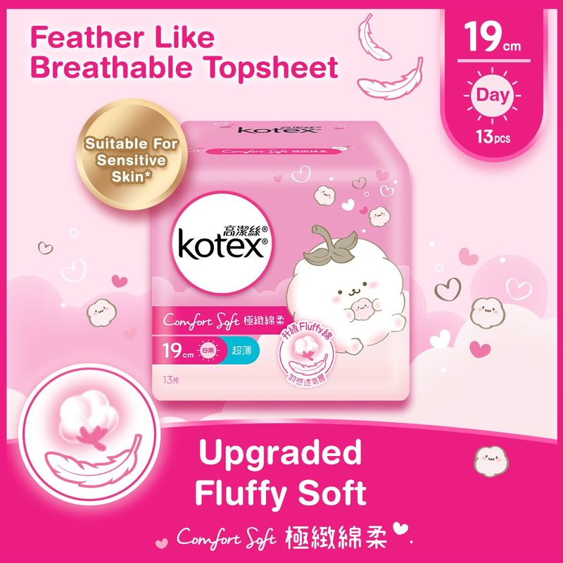Kotex Comfort Soft Ultra Thin 19cm 13pcs
