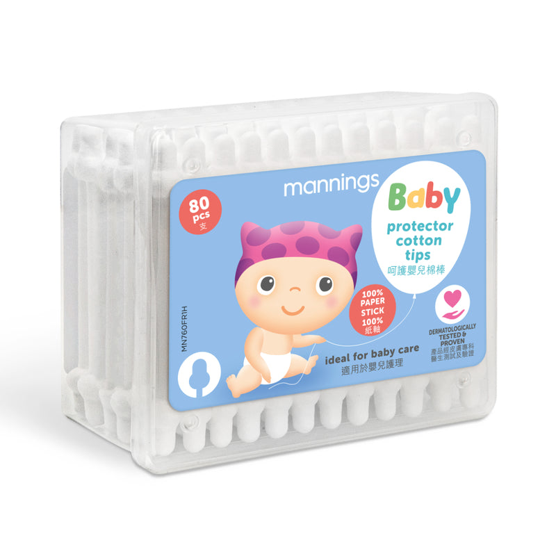 Mannings Protector Baby Cotton Tips 80pcs
