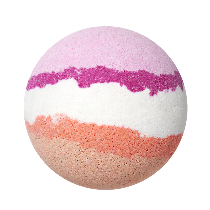 ROUND AROUND Fizzy Sound Bath Bomb [Coral Sunset] 150g