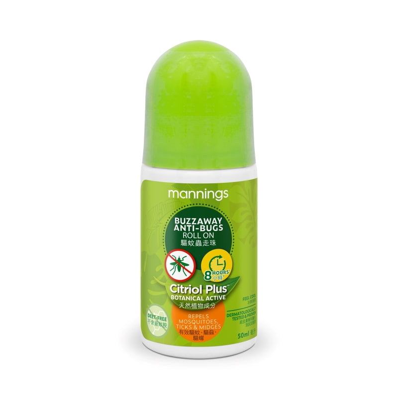 Mannings BuzzAway Anti-Bugs Roll on 50ml