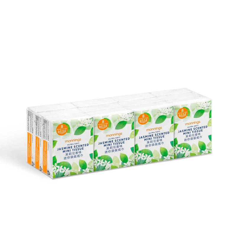 Mannings Jasmine Scented Mini Tissue 12 bags