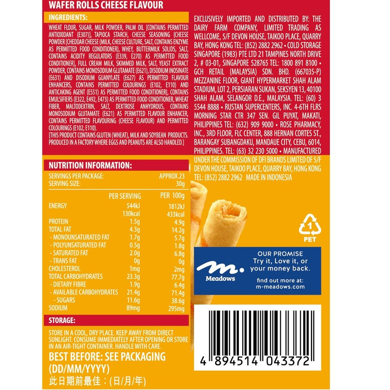 Meadows Wafer Roll Cheese 700g