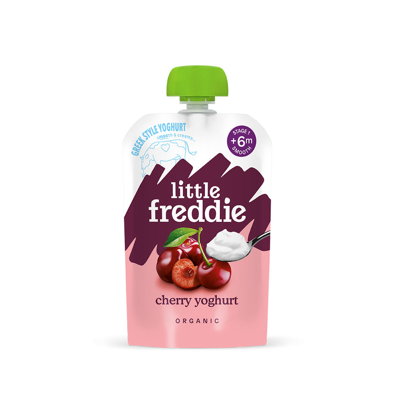 Little Freddie Organic Creamy Cherry Greek Style Yoghurt 100g