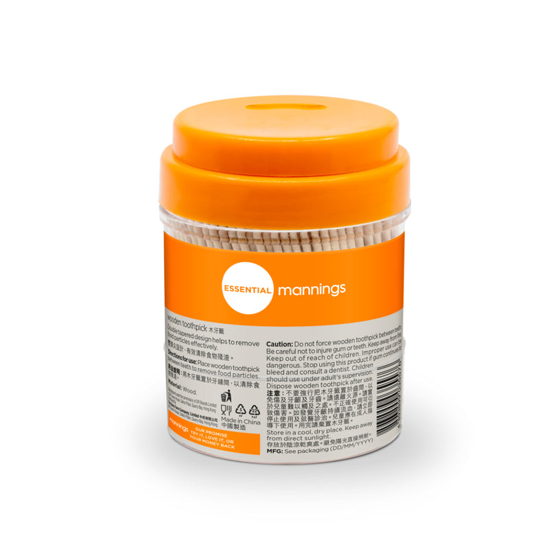 Mannings Wooden Toothpick 600pcs